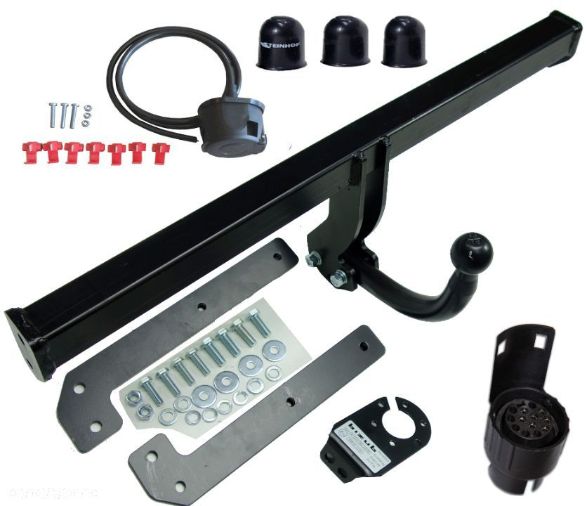 HAK HOLOWNICZY + WIĄZKA + GNIAZDO 7P + ADAPTER 7PIN/13P  FORD FOCUS MK1 I HTB 3+5D - 15