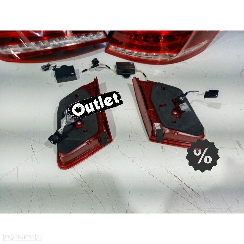 R011105C1 FAROLINS TRASEIROS LED DINÂMICO PARA MERCEDES W212 09-13 RED CRYSTAL - 5