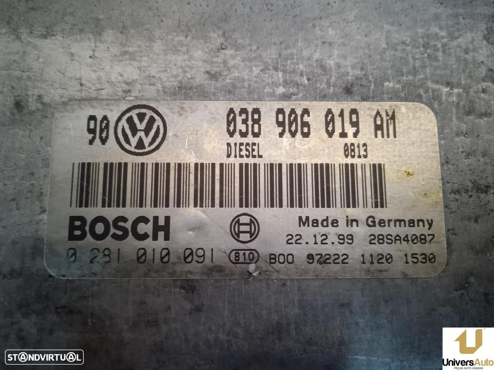 CENTRALINA MOTOR UCE VOLKSWAGEN BORA 2003 -0281010091 - 2