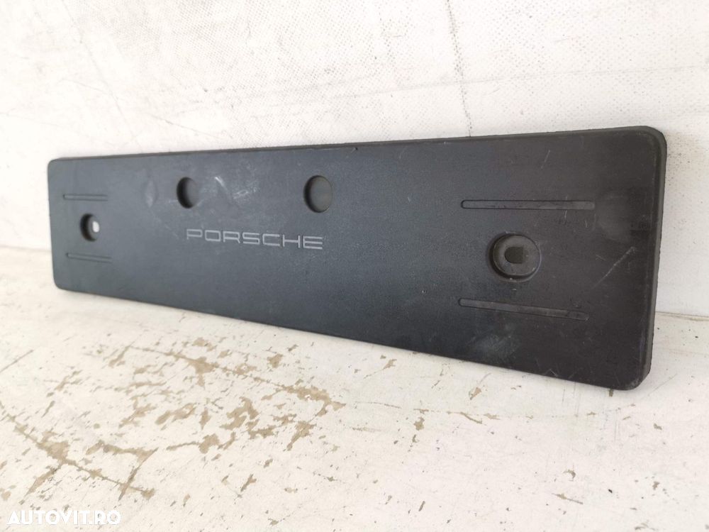 Suport Numar Bara Spate Porsche  Cayenne 3 9Y 2017 2018 2019 2020 2021 - 3
