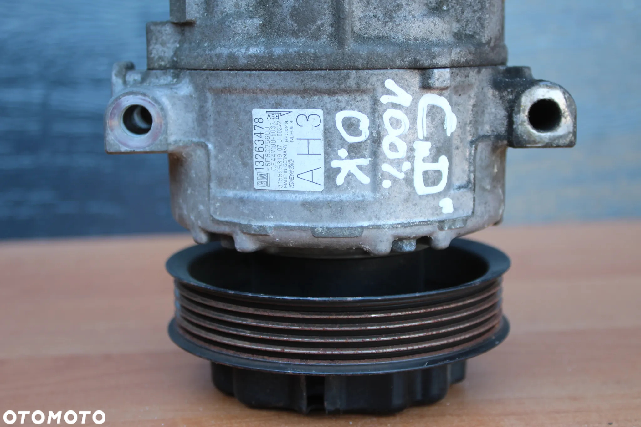 SPRĘŻARKA KLIMATYZACJI KOMPRESOR OPEL CORSA D E 1.6 TURBO 13263478 AH3 - 6