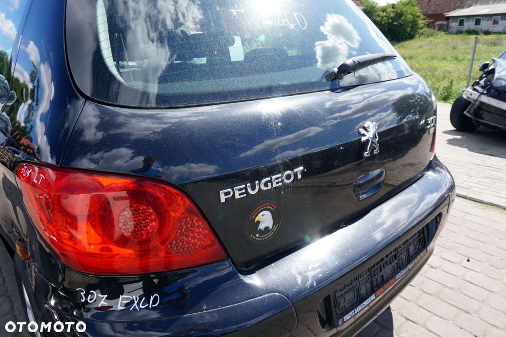 KLAPA BAGAŻNIKA TYLNA 307 LIFT 5D HB EXLD  CZARNY PEUGEOT 2005-2007 - 3