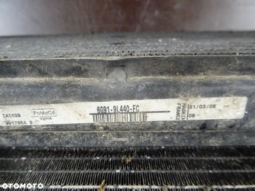 FORD S-MAX 06-10 2.0TDCI CHŁODNICA WODY KLIMATYZACJI INTERCOOLER KOMPLET - 2