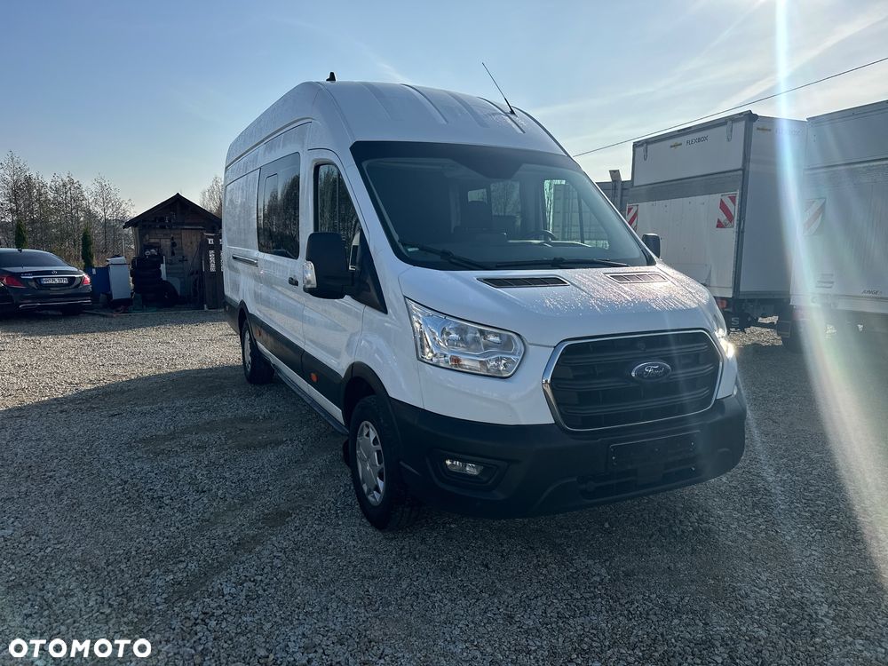 Ford TRANSIT MAXI/manual/brygadówka 5 osób/klima/navi/kamera/parktronik przód i tył/grzane fotele/LED - 1