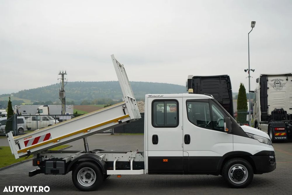 Iveco DAILY 35-140 / BASCULATOR / CU TRACȚIE MÂNĂ / DOUĂ TRACȚII / MANUAL / 6 LOCURI / - 8