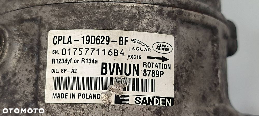 SPRĘŻARKA KLIMATYZACJI JAGUAR XE X760 2.0 D CPLA-19D629-BF - 4