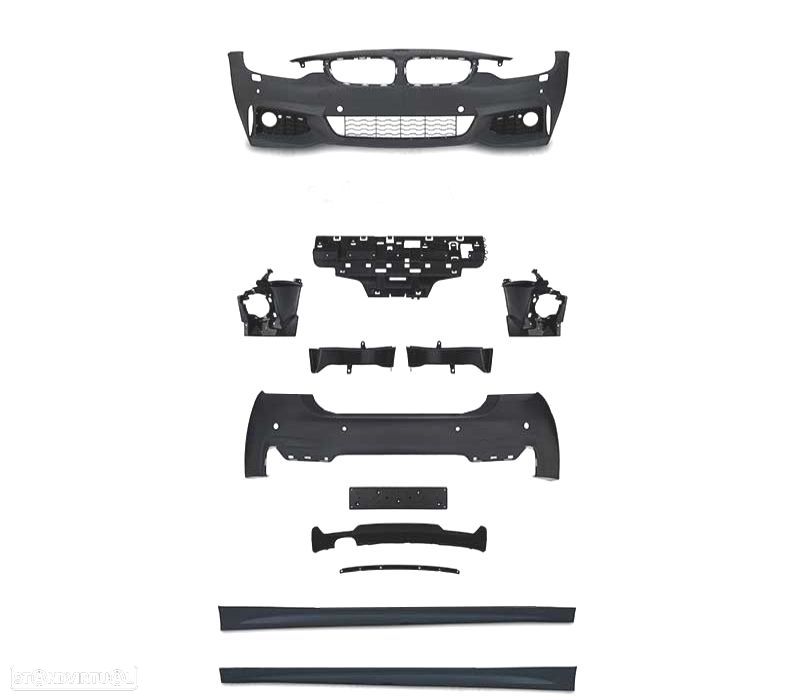 KIT CARROÇARIA BMW F36 GRAN COUPE LOOK M PDC - 5