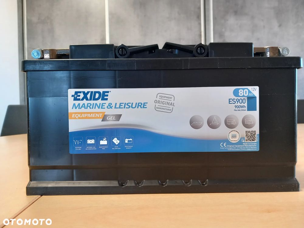 AKUMULATOR DO CAMPERA EXIDE ES900 MARINE&LEISURE 12V 80AH - 5