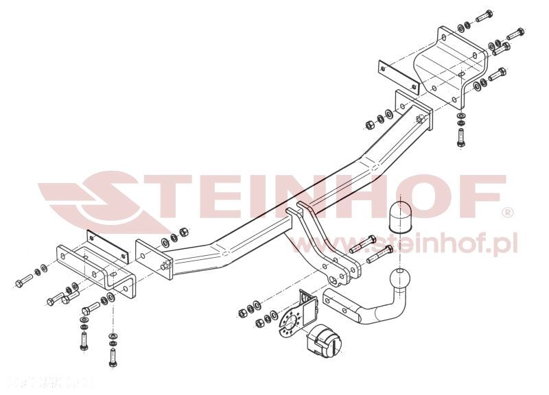 Hak Holowniczy + MODUŁ 7PIN do Kia Ceed II JD 5 drzwi od 2012 do 2018 - 3