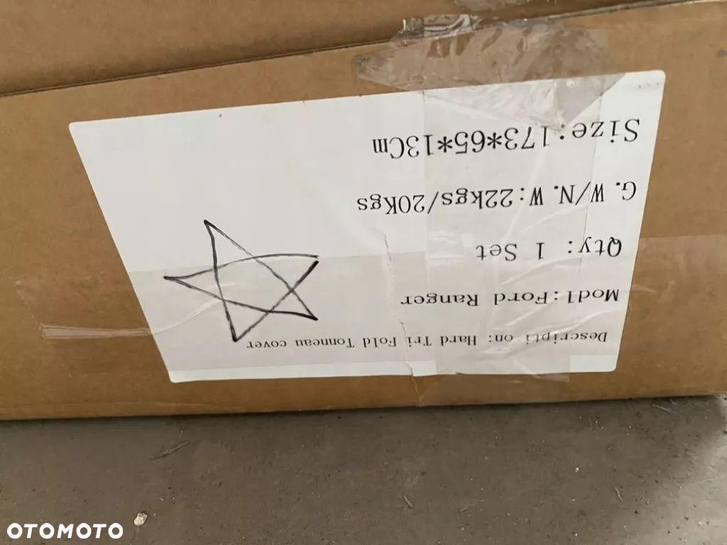 Pokrywa Paki, skrzyni Ford Ranger 14-21r. 3 pola twarda - 3