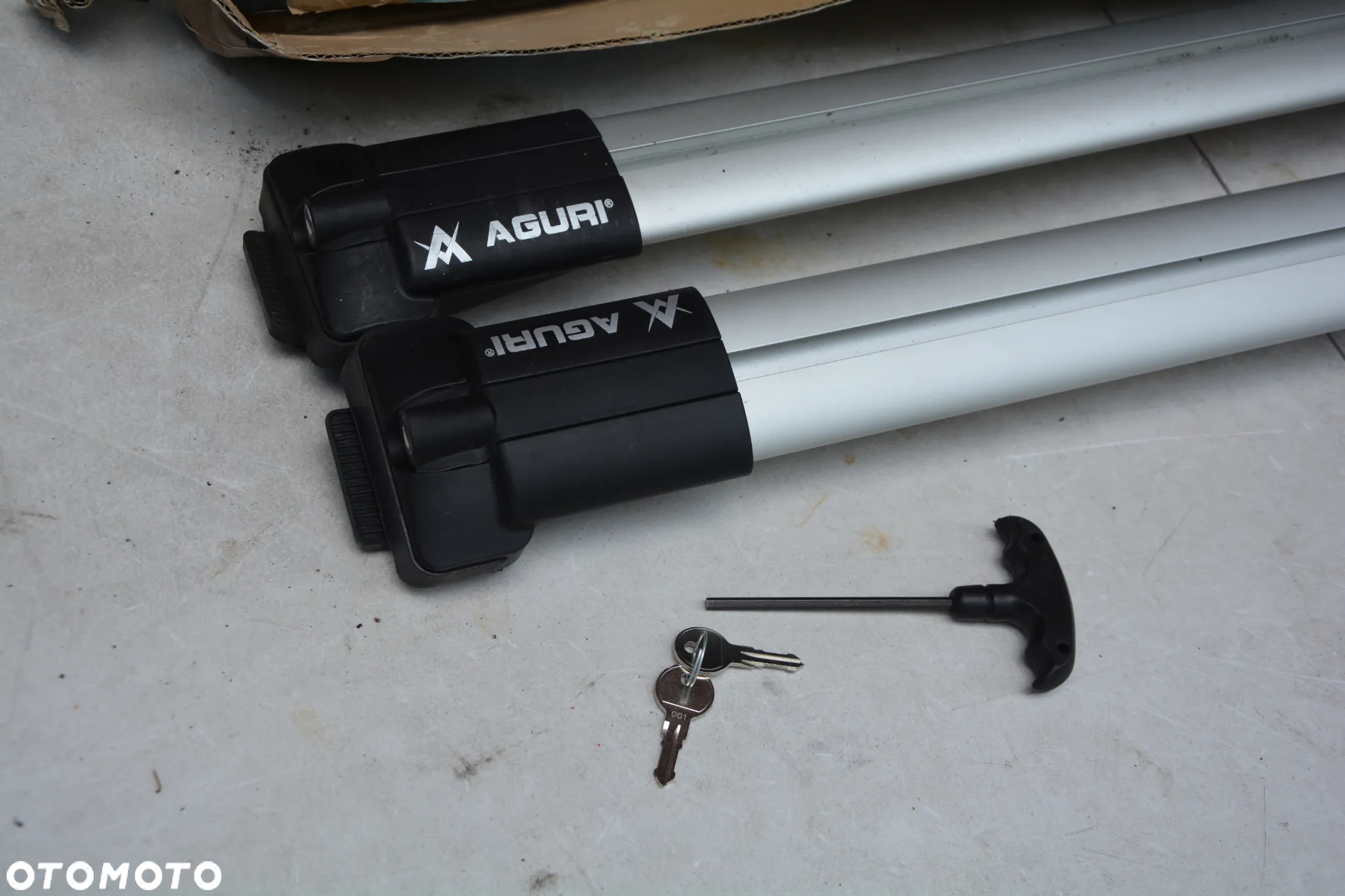 Bagażnik na relingi Auri Prestige 2 alu klucz - 3