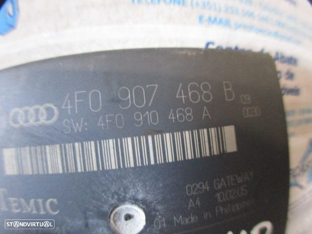 Sensor 4F0907468B 4F0910468A AUDI A6 3 4F FASE 1 2005 3.0TDI 4X4 V6 24V 225CV 4P CINZENTO Módulo Gateway - 3