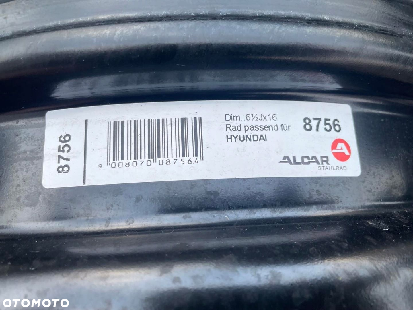 Felga Stalowa 16" Kia Hyundai 5 x 114,3 ET 45 Alcar 8756 - 2