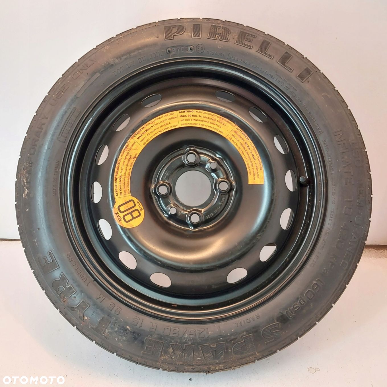 Koło dojazdowe Dojazdówka 15 4x98 Fiat 500 125/80R15 B1171 - 1
