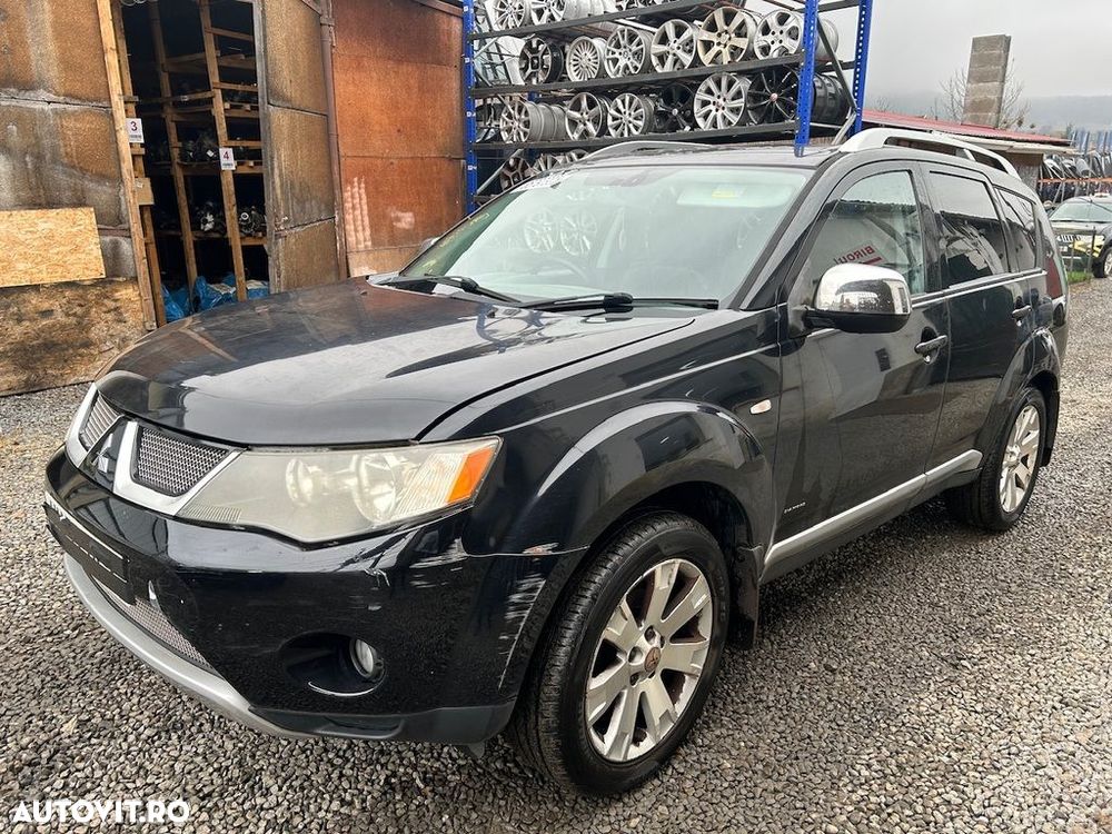 Bara fata Mitsubishi Outlander 2009 - 2012 Amethyst Black Pearl X42 (1411) model fara ... - 2