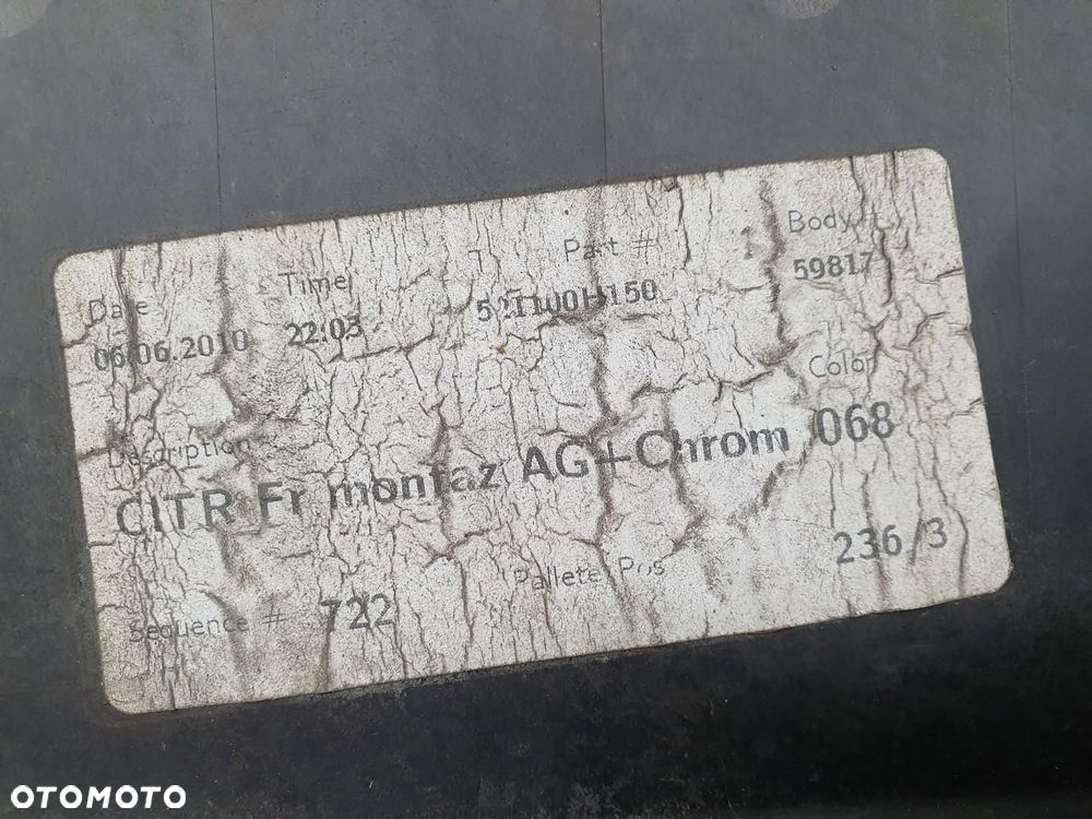 ZDERZAK PRZÓD PRZEDNI KWD CITROEN C1 LIFT 52119-0H100-A KOMPLETNY - 11