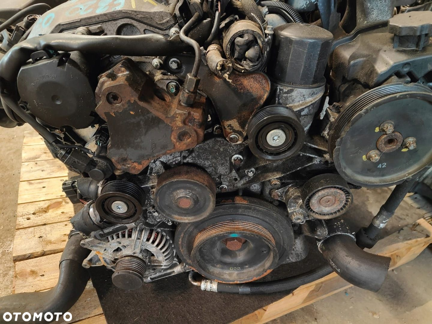 Mercedes om648.961 3.2 diesel r6 2005r z e klasy w211 SILNIK KOMPLETNY - 6