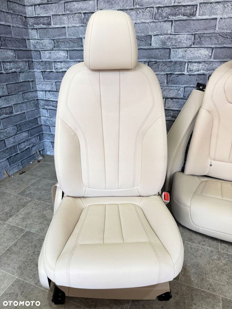 BMW 7 G11 WNĘTRZE FOTELE KANAPA BOCZKI TUNEL SKÓRA DAKOTA BEŻ MEMORY - 7