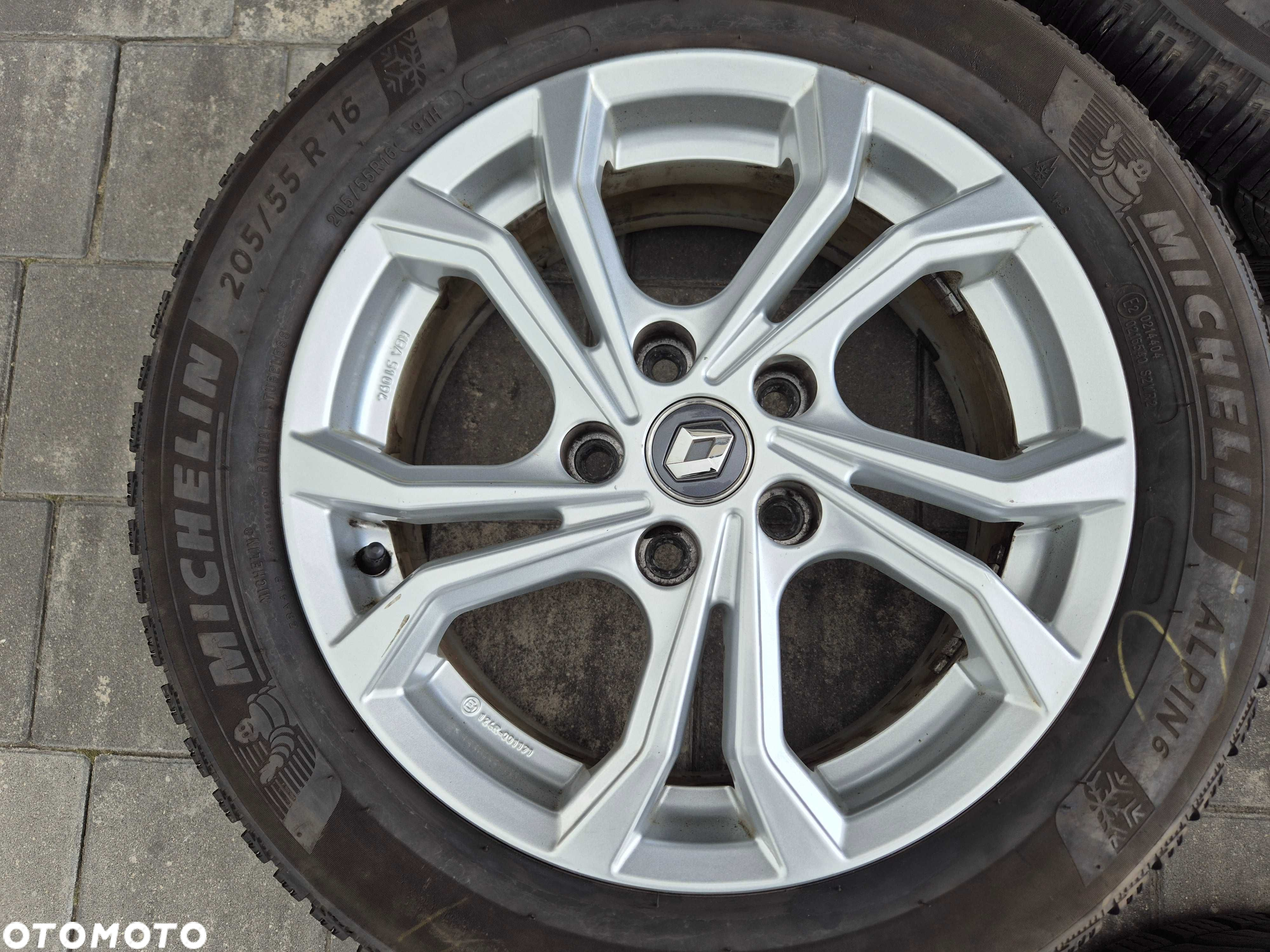 Felgi Aluminiowe 16” 5x114,3 6,5Jx16 ET41 Renault Kia Nissan itd N2850 - 3