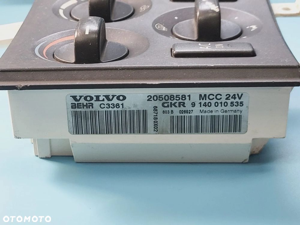 Panel nawiewu klimatyzacja 20508581 VOLVO FH FM - 3