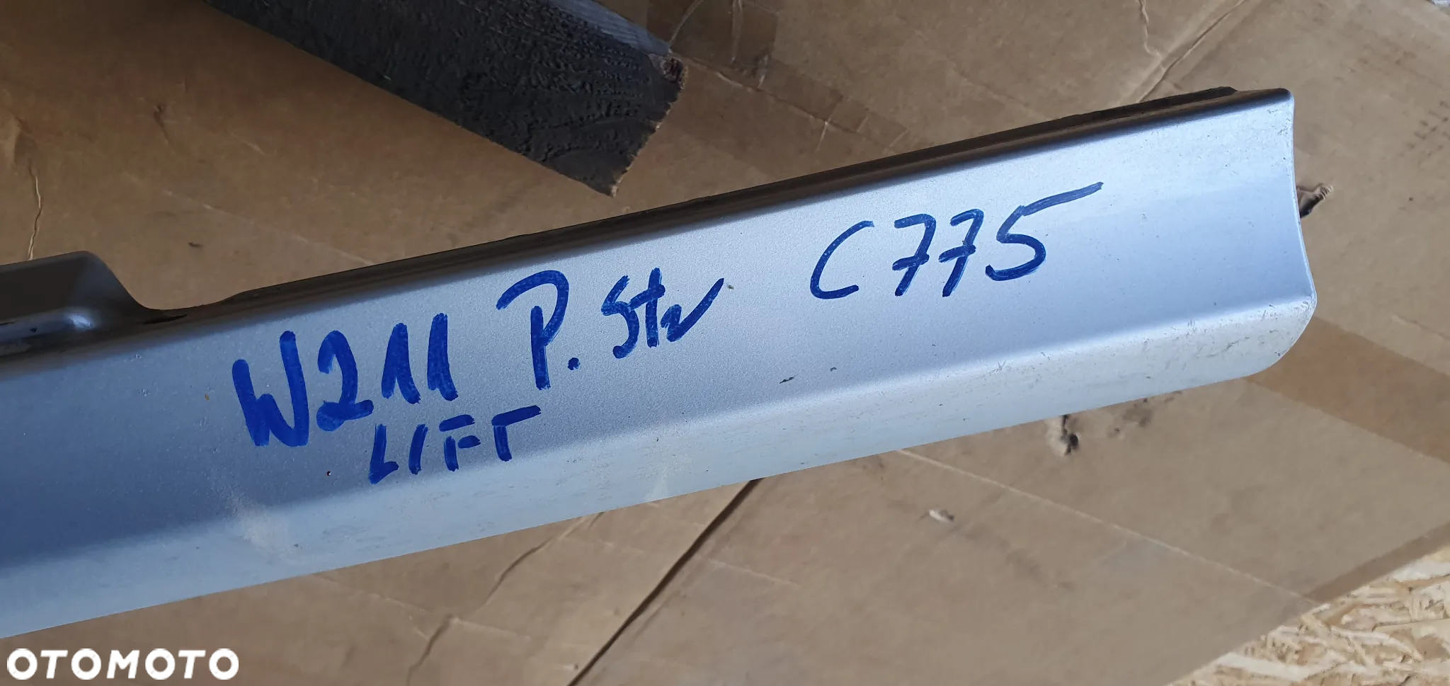 Nakładka listwa progowa osłona prawa Mercedes E-Klasa W211 Lift Kombi C775 A2116980454 - 8