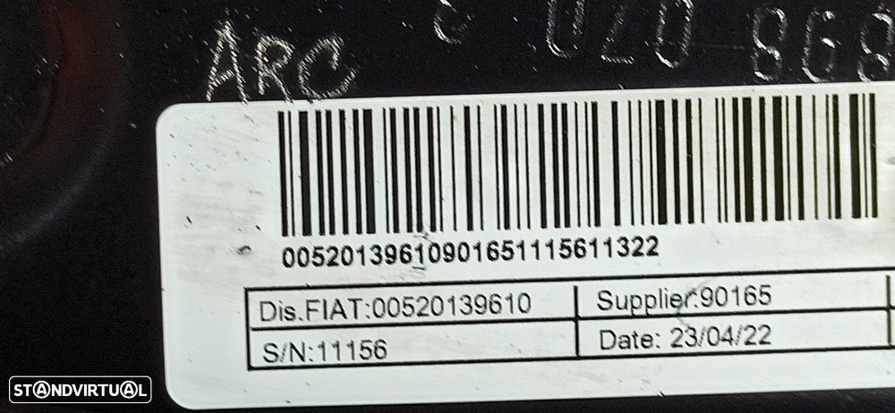 BRAÇO SUSPENSÃO INFERIOR FRENTE DIREITO FIAT NUOVA 500 (150) FIAT 500 HYBRID MY... - 8