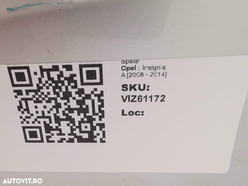 Usa Dreapta Spate Opel  Insignia A 2008 2009 2010 2011 2012 2013 2014 - 8