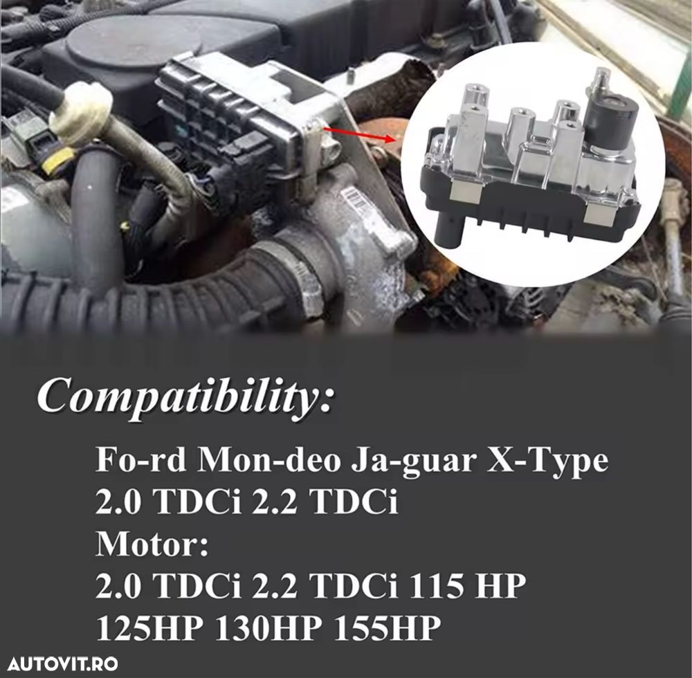 Actuator Turbina Motoras Electric Turbosuflanta Jaguar X-Type Ford 2.0 - 1