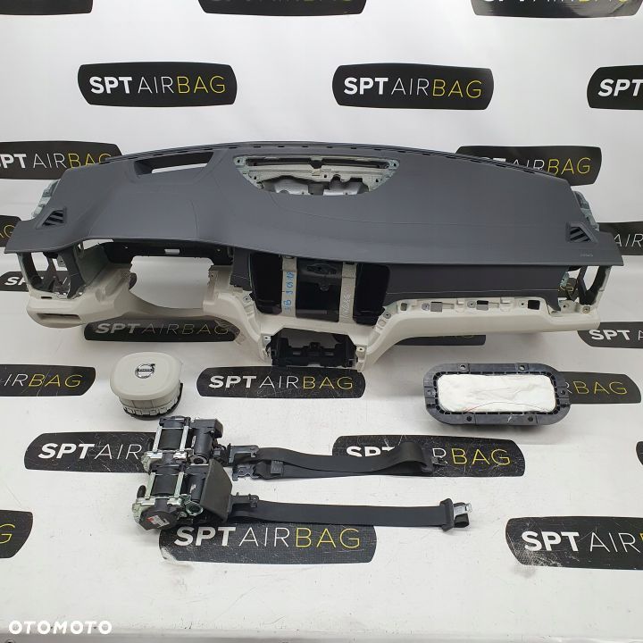 VOLVO V60 S60 DESKA ROZDZIELCZA KONSOLA KOKPIT PULPIT PODUSZKI AIRBAG AIR BAG PASY KIT SET - 1