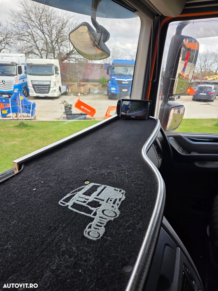 DAF XF530, 2020, 544.645km, KIT BASCULARE, cutie AUTOMATA+RETARDER 6 trepte, FRIGIDER, aer cond STATIONARE, Anvelope 80% ok, 480CP euro 6, - 12