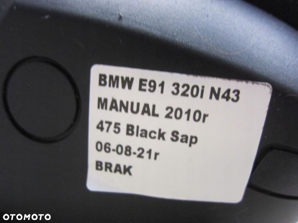 BMW E91 E90 2005-2010 FOTEL PASAŻERA PRAWY CZARNY MATERIAŁ TAPICERKA - 7