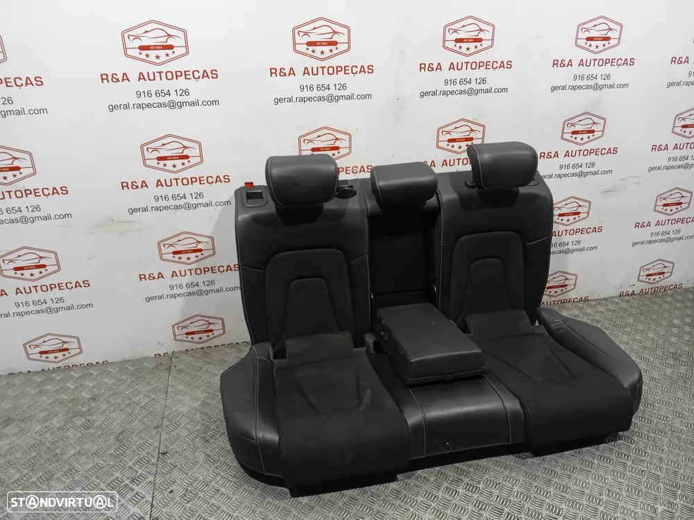 Conjunto Bancos Frente Frontal Trás Traseiro Audi A4 B8 S-Line Carro Sedan em Pele e Tecido Original - 16