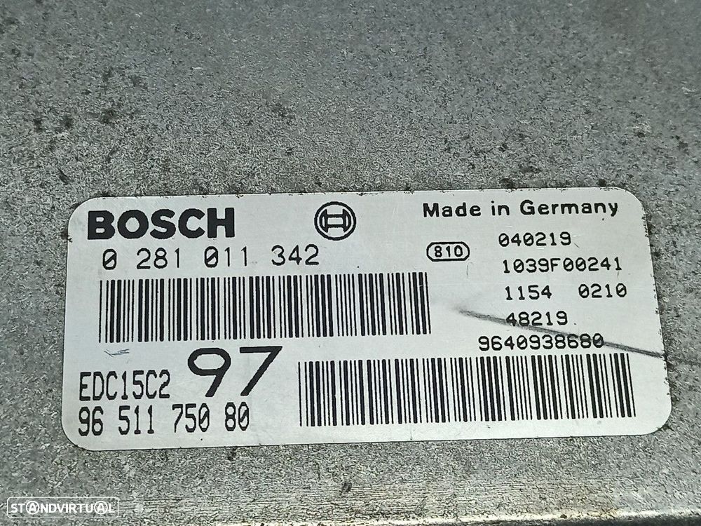CENTRALINA DO MOTOR UCE FIAT SCUDO (222) 2.0 16V JTD ELX KOMBI (8 SITZE) - 4
