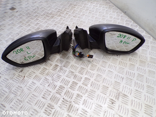 LUSTERKO LEWE 6 PIN PRAWE 8 PIN PEUGEOT 208 II