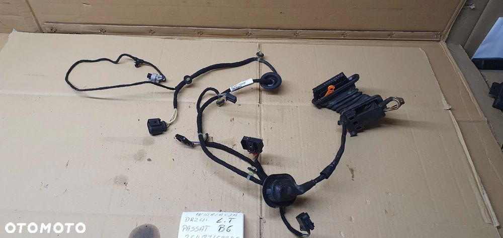 Wiązka instalacja drzwi lewy tył Keyless Go VW Passat B6 3C4971693QF - 6
