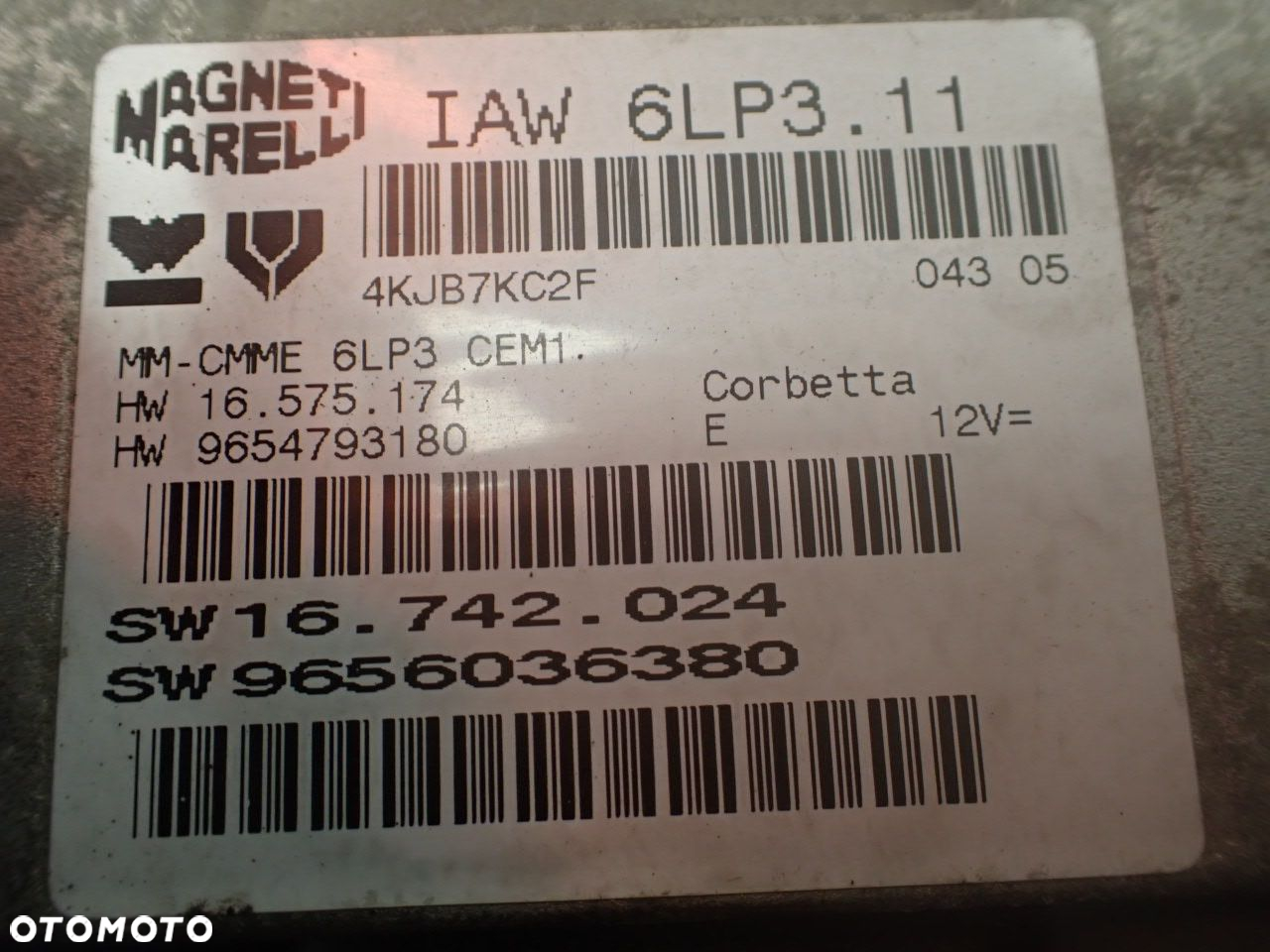 KOMPUTER SILNIKA PEUGEOT 407 SW 9656036380 - 4