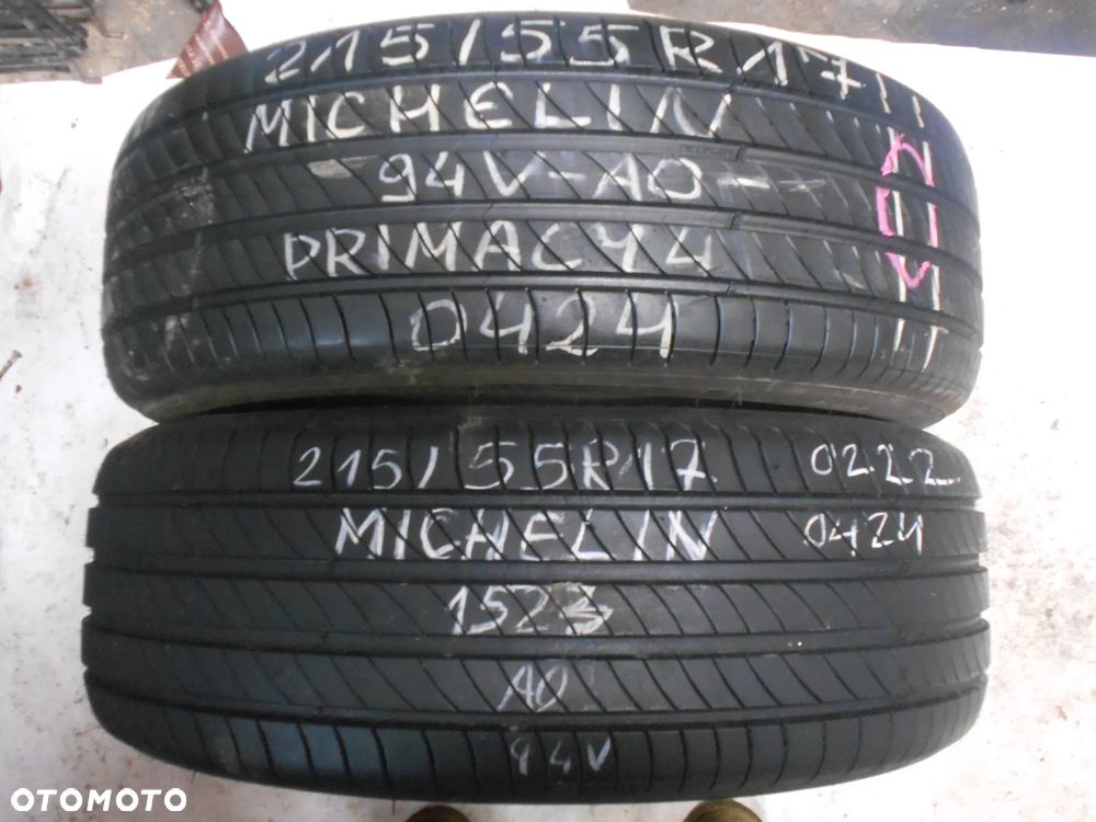 OPONY 215/55R17 MICHELIN PRIMACY 4 AO DOT 0424 / 1523 7MM - 1