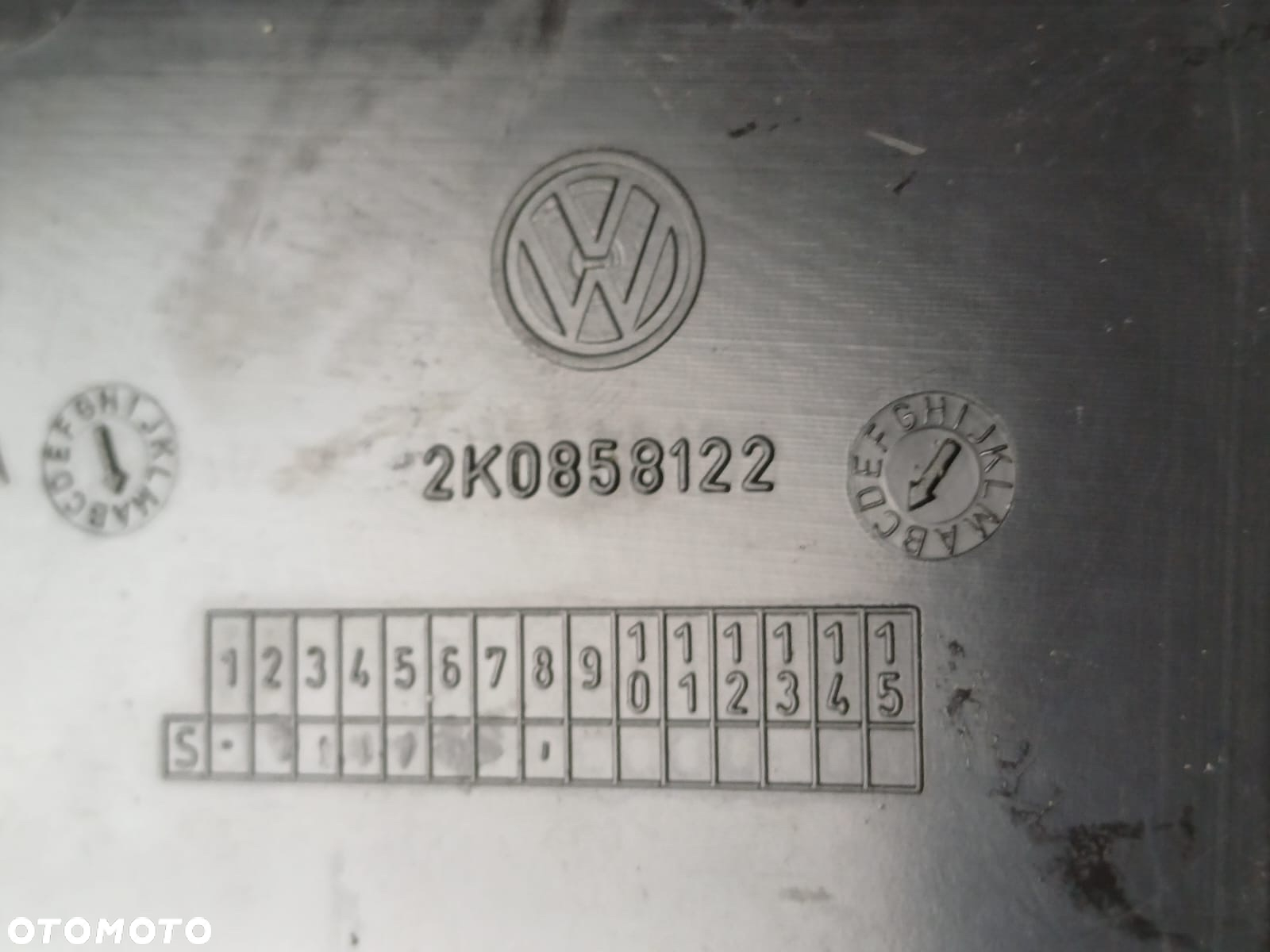 VW CADDY III 2K PÓŁKA DESKI SCHOWEK PASAŻERA 2K0858122 - 2