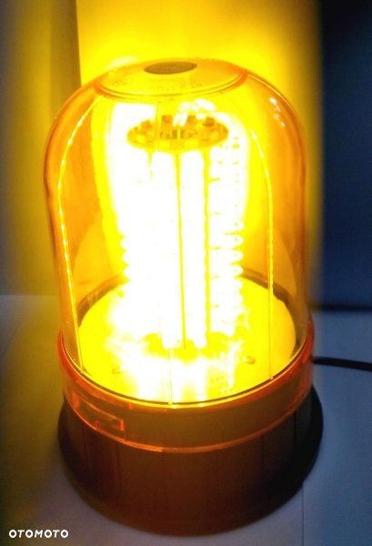 LAMPA OSTRZEGAWCZA KOGUT LED DIODOWY 12-24V MAGNES - 2
