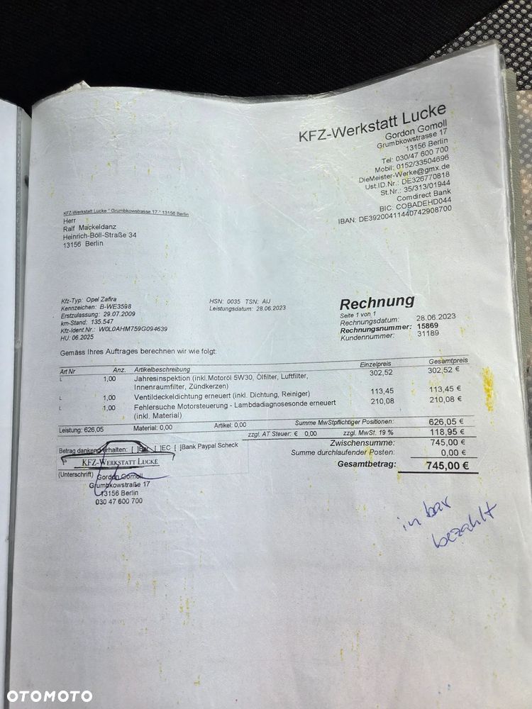 Opel Zafira 1.6 - 32