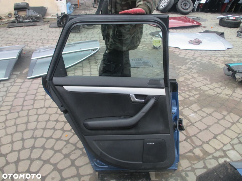 Drzwi lewe TYŁ Audi A4 B6 LZ5W BEZ RDZY kombi - 9