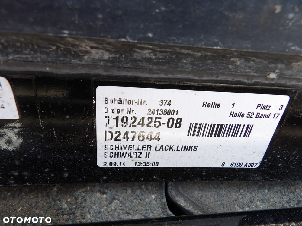BMW - F01 - LCI - KOLOR 668 - LISTWA PROGOWA - PRAWA/LEWA - CENA ZA 1 SZT - 7192426  7192425 - 5