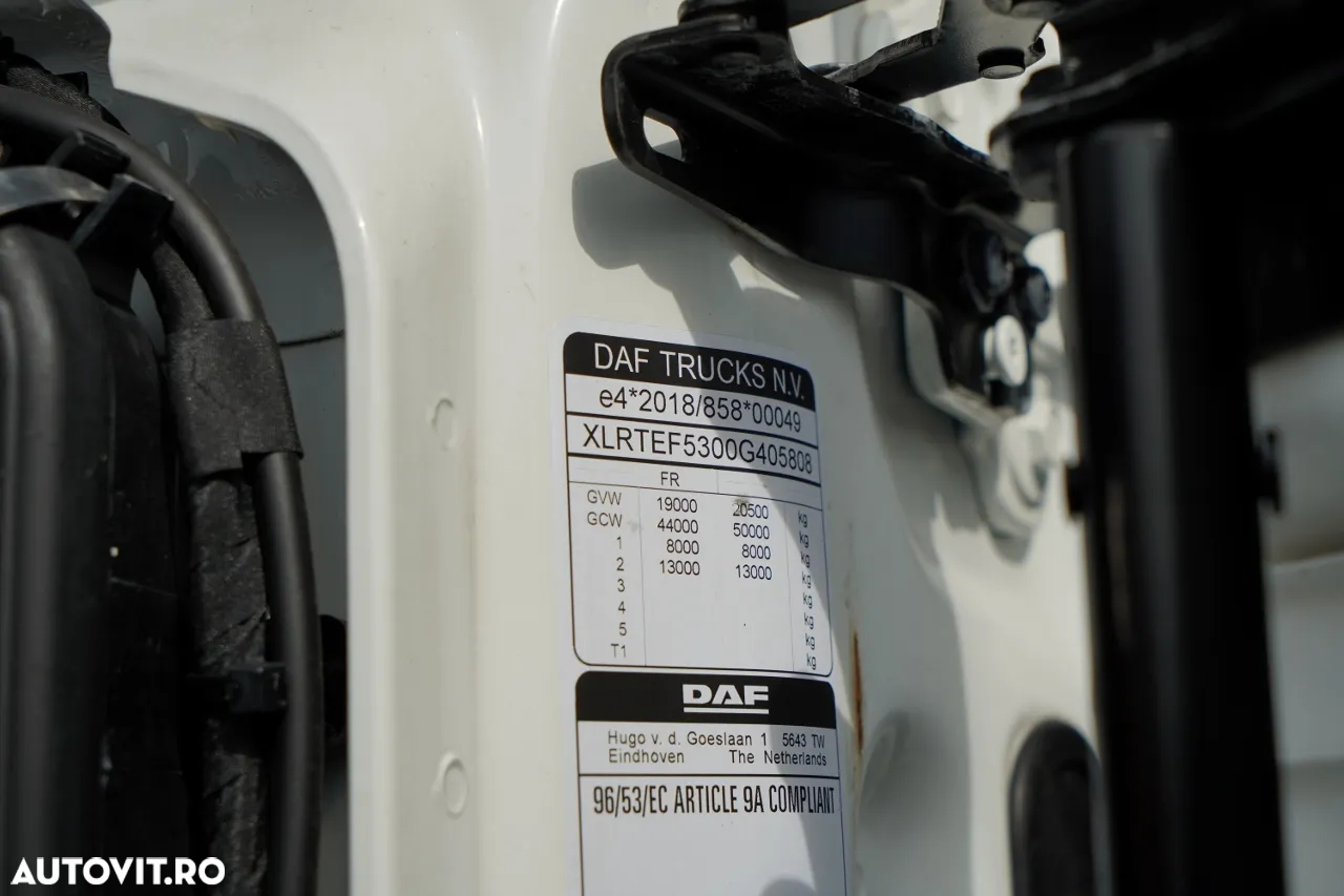 DAF XG 530 / RETARDER / COMPLET AIRMATIC / RĂCIRE I-PARK / CONTRACT DE SERVICE POST-SERVICE - 38