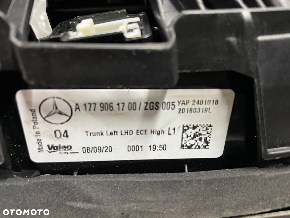 LAMPA TYŁ LEWA MERCEDES BENZ W177 A1779061700 - 10