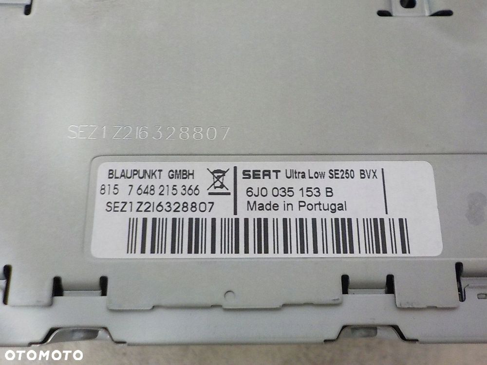 SEAT IBIZA IV RADIO FABRYCZNE MP3 6J0035153B - 2
