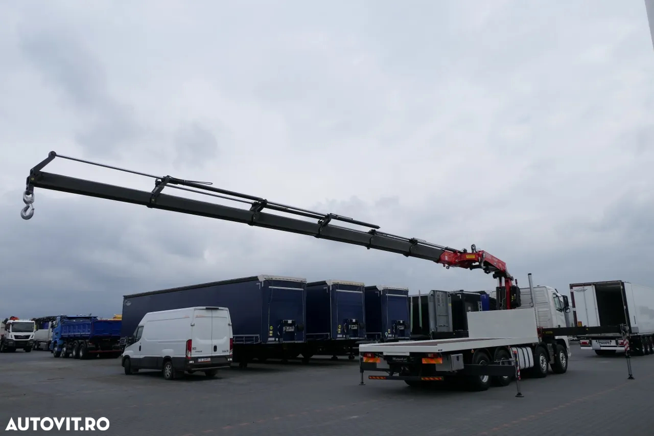Volvo FH 460 / 8X4 / PLATFORMA + HDS FASSI F455 / 17 M RAZA / CAPACITATE MAX 13,5 T / RADIO CONTROL - 4