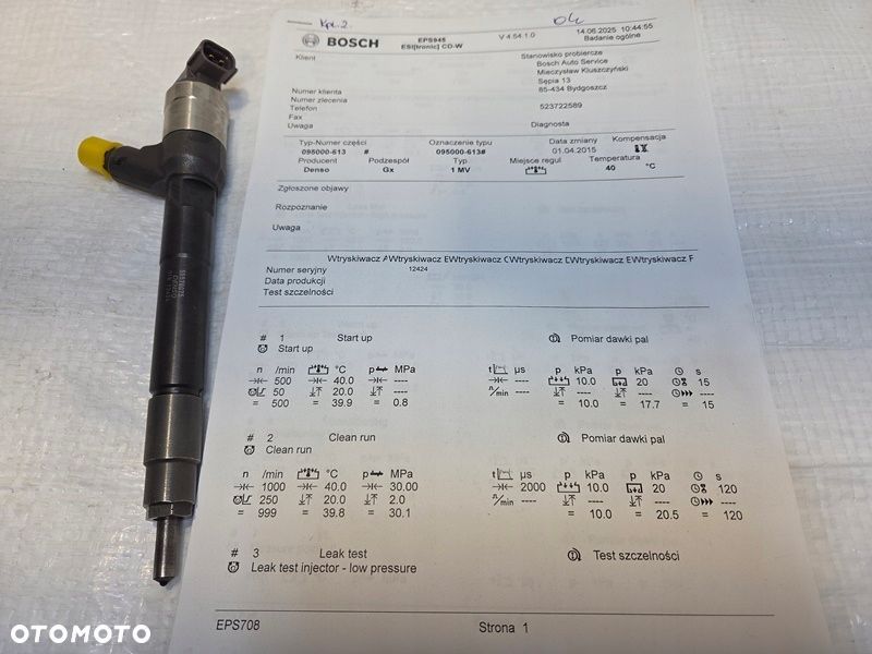 WTRYSK WTRYSKI WTRYSKIWACZE OPEL ASTRA K J MERIVA B 1.6 CDTI 55578075 - 9