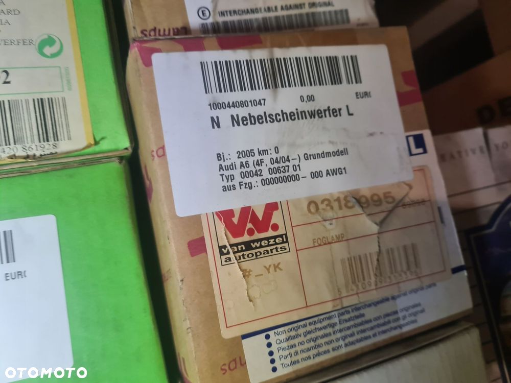 lampa przeciwmgielna lewa 0318995 audi a6 c6 - 2