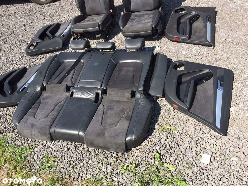 AUDI A4 B8 FOTELE KANAPA PÓŁSKÓRA ALCANTARA S-LINE - 9