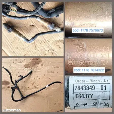-3- Anexe motor 750ix 2014 F01 instalatie electrica motor sonda lambda cablaj valvetronic conducta furtun combustibil vacuum suport motor - 3